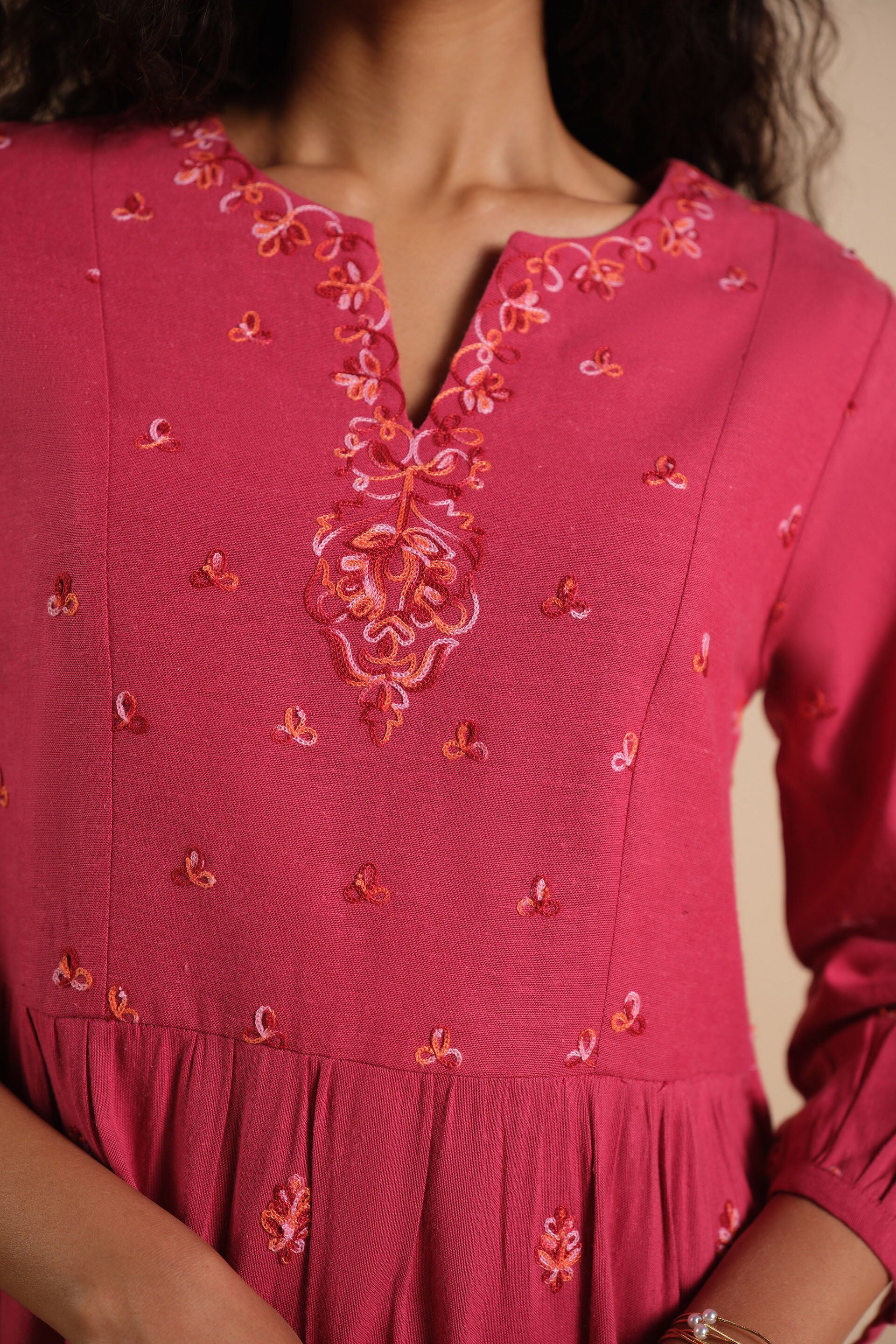 Laal Rose Dress, Red, image 4